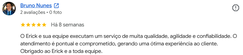 Avaliação real de cliente da Proar no Google