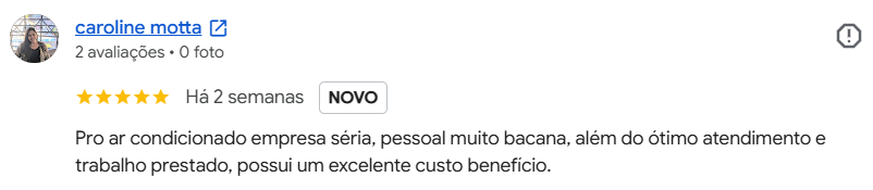 Avaliação real de cliente da Proar no Google